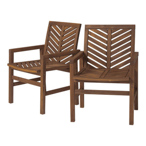 Modern 2 Piece Chevron Patio Chairs by Couch.com