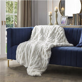 Antonia Silky Ruched Knit Throw