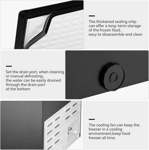 3.5 Cubic Feet Chest Freezer with 2 Removable Baskets D5897H