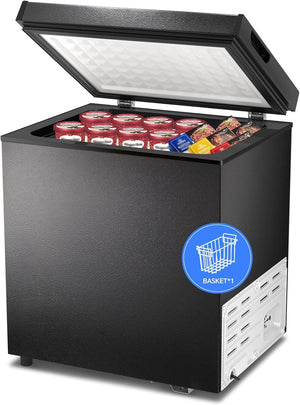 3.5 Cubic Feet Chest Freezer with 2 Removable Baskets D5897H