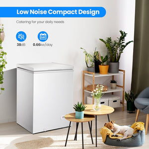 3.5 Cubic Feet Chest Freezer with 2 Removable Baskets D5897H