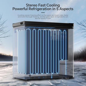 3.5 Cubic Feet Chest Freezer with 2 Removable Baskets D5897H