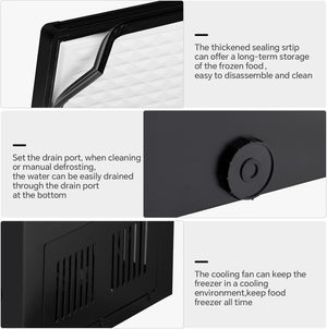 3.5 Cubic Feet Chest Freezer with 2 Removable Baskets D5897H