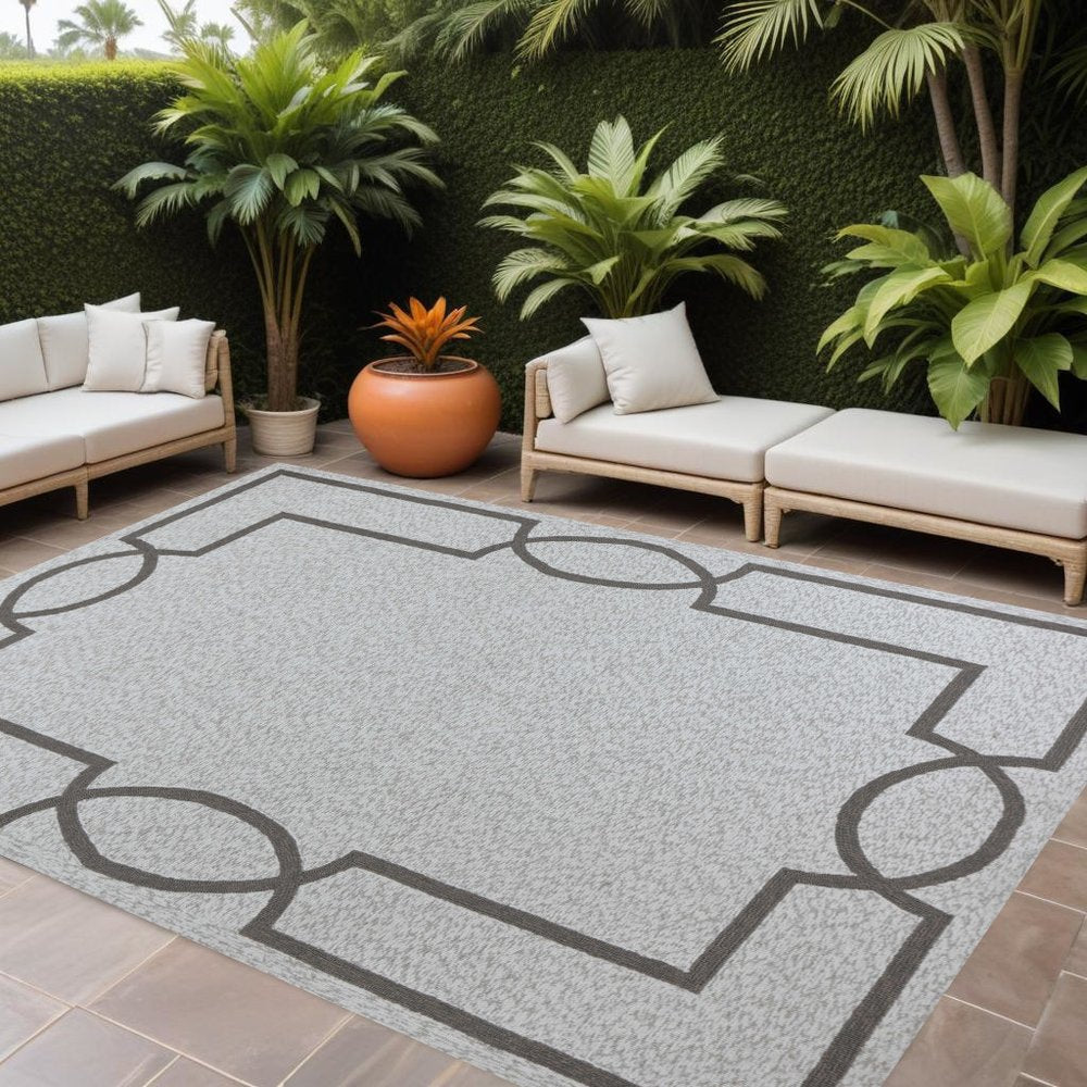 3' X 5' Ivory Indoor Outdoor Area Rug