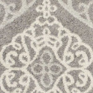 5' X 8' Silver Moroccan Indoor Outdoor Area Rug