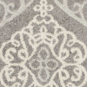 5' X 8' Silver Moroccan Indoor Outdoor Area Rug