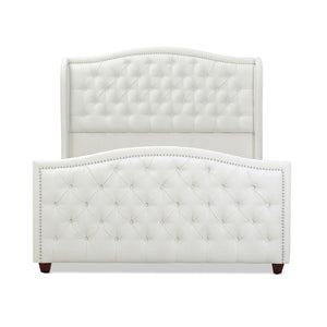 Marcella - Upholstered Shelter Headboard Bed Set by Couch.com