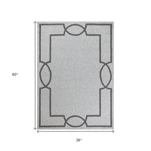 8' X 11' Ivory Indoor Outdoor Area Rug