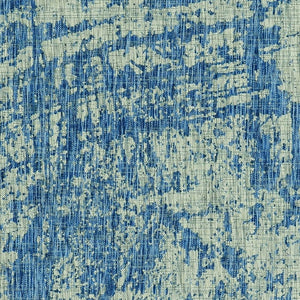 5' X 8' Blue And Green Abstract Indoor Outdoor Area Rug