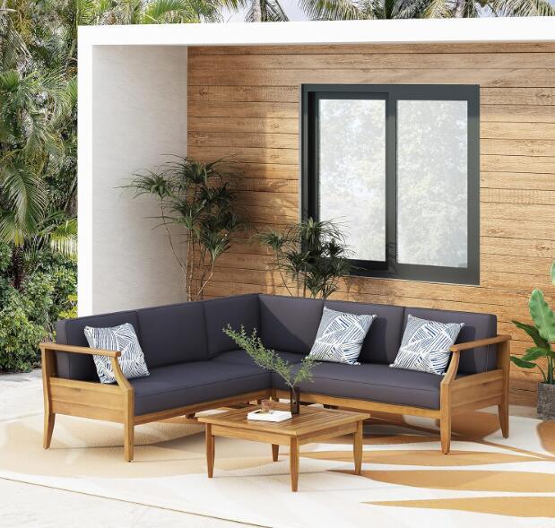 Aston - 4 Piece Sofa Set - Dark Gray by Couch.com