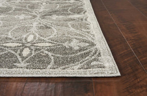 2' X 4' Gray Moroccan Indoor Outdoor Area Rug
