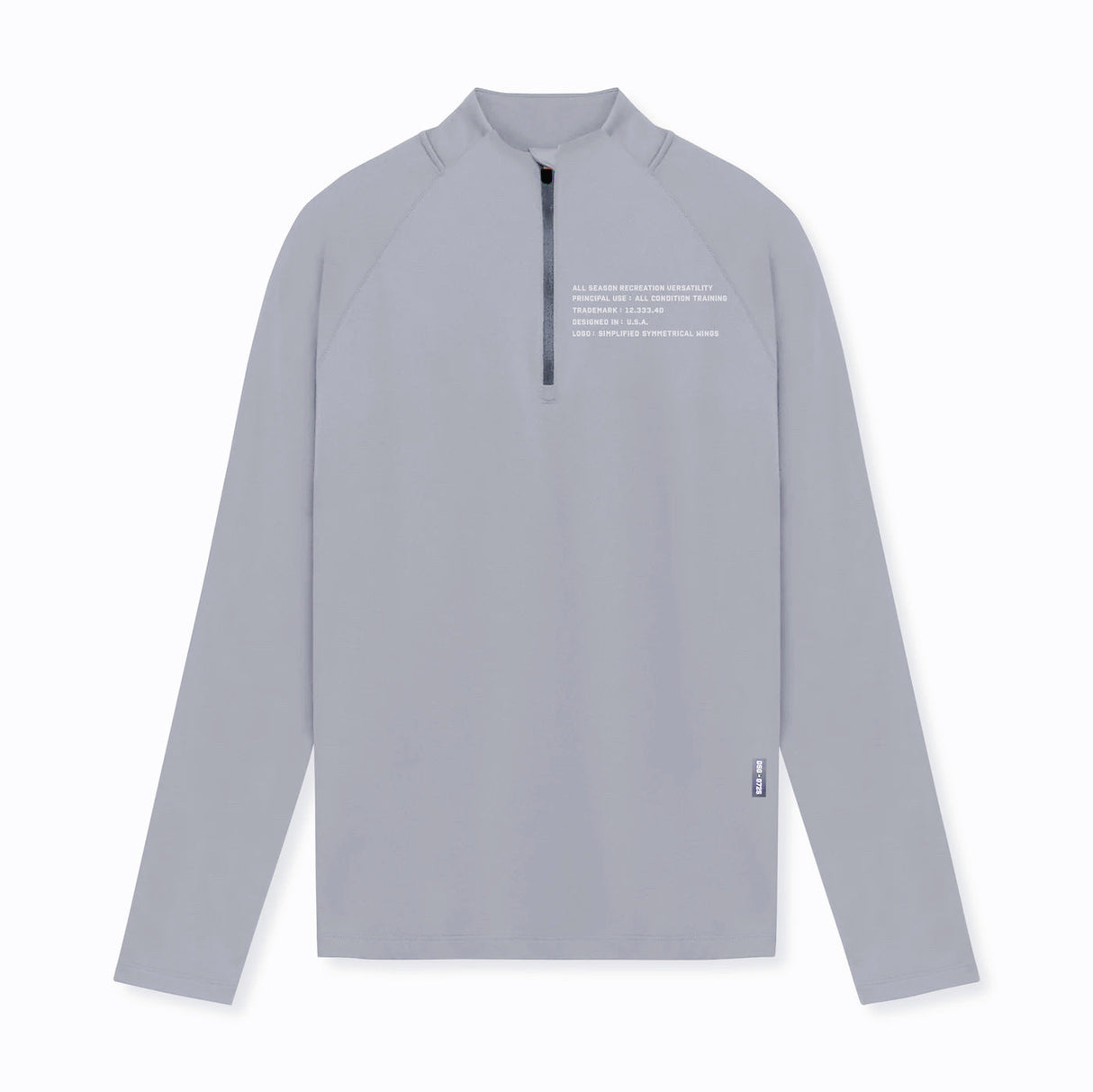Men's Small Turtleneck Slim-fit Half Zipper Training Long Sleeve T-shirt