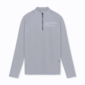 Men's Small Turtleneck Slim-fit Half Zipper Training Long Sleeve T-shirt