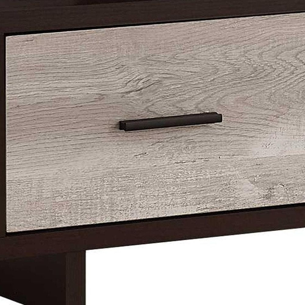 47" Wood Brown Cabinet Enclosed Storage TV Stand