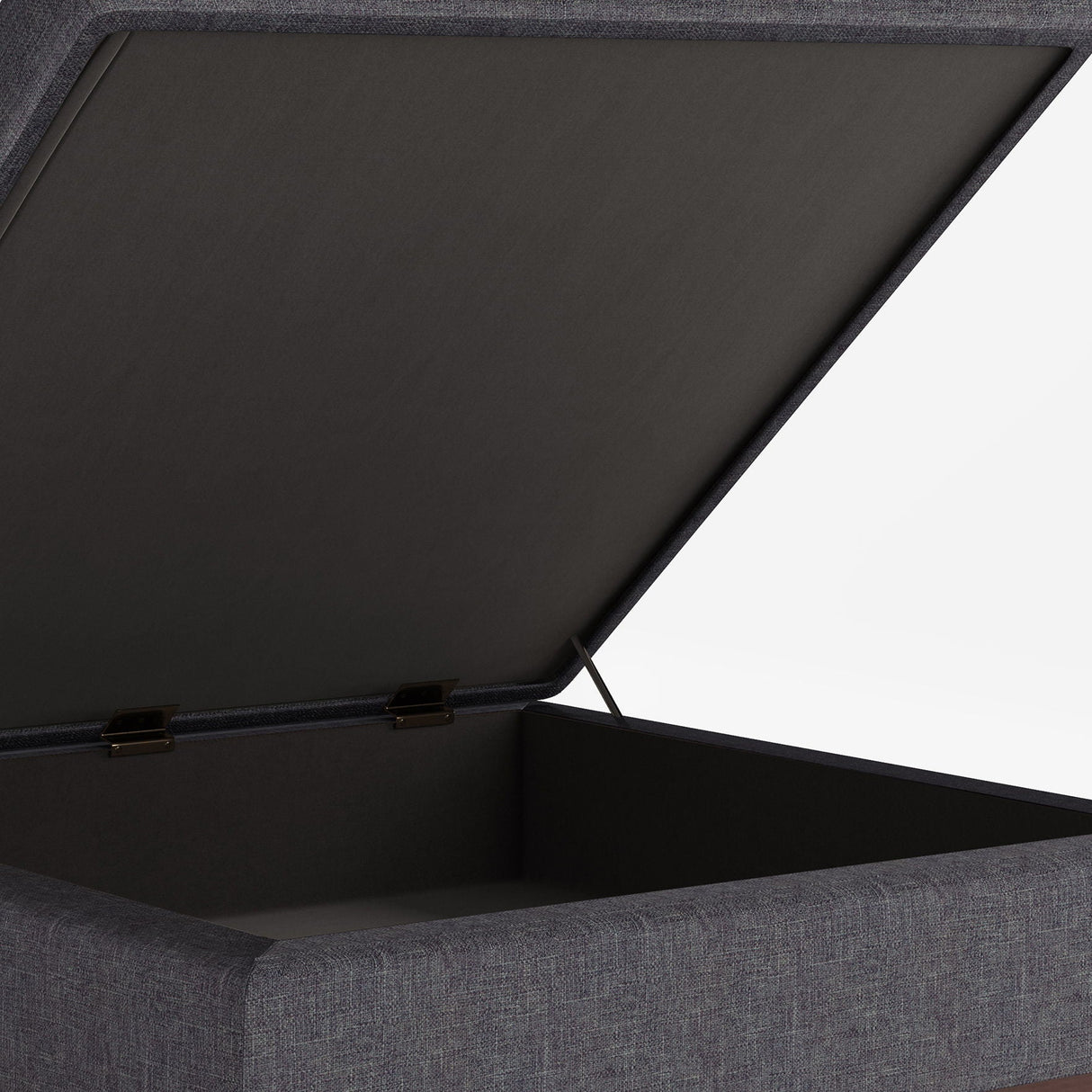 Owen - Square Coffee Table Storage Ottoman - Slate Gray by Couch.com