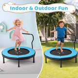 40 Inch Trampoline for Kids Indoor Outdoor Fitness Trampoline-Blue