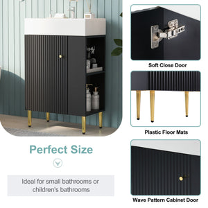 Bathroom Vanity, Combo Cabinet, Bathroom Storage Cabinet, Single Ceramic Sink by Couch.com