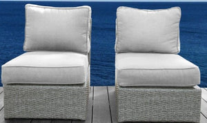 Armless Patio Chair With Cushions by Couch.com