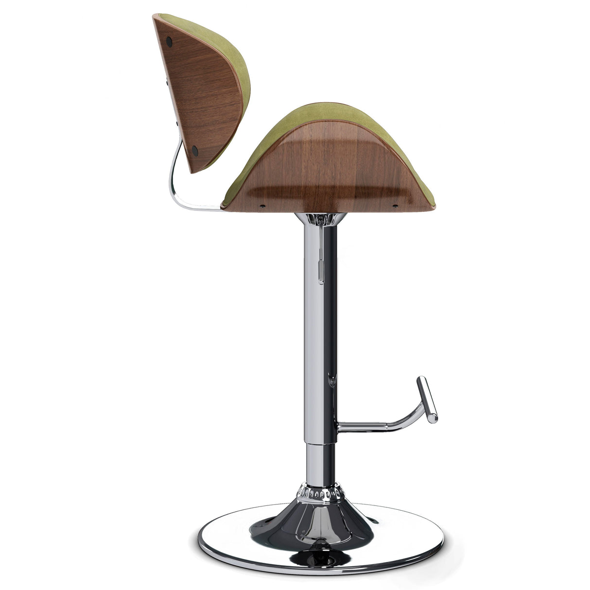 Marana - Multifunctional Handcrafted Bentwood Adjustable Swivel Bar Stool by Couch.com