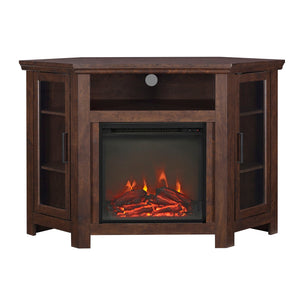 Classic Glass Door Fireplace TV Stand For Tvs Up To 55" by Couch.com
