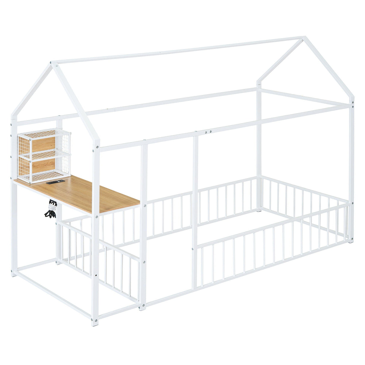 House Frame With Desk, Shelves, Power Outlets And USB Ports by Couch.com