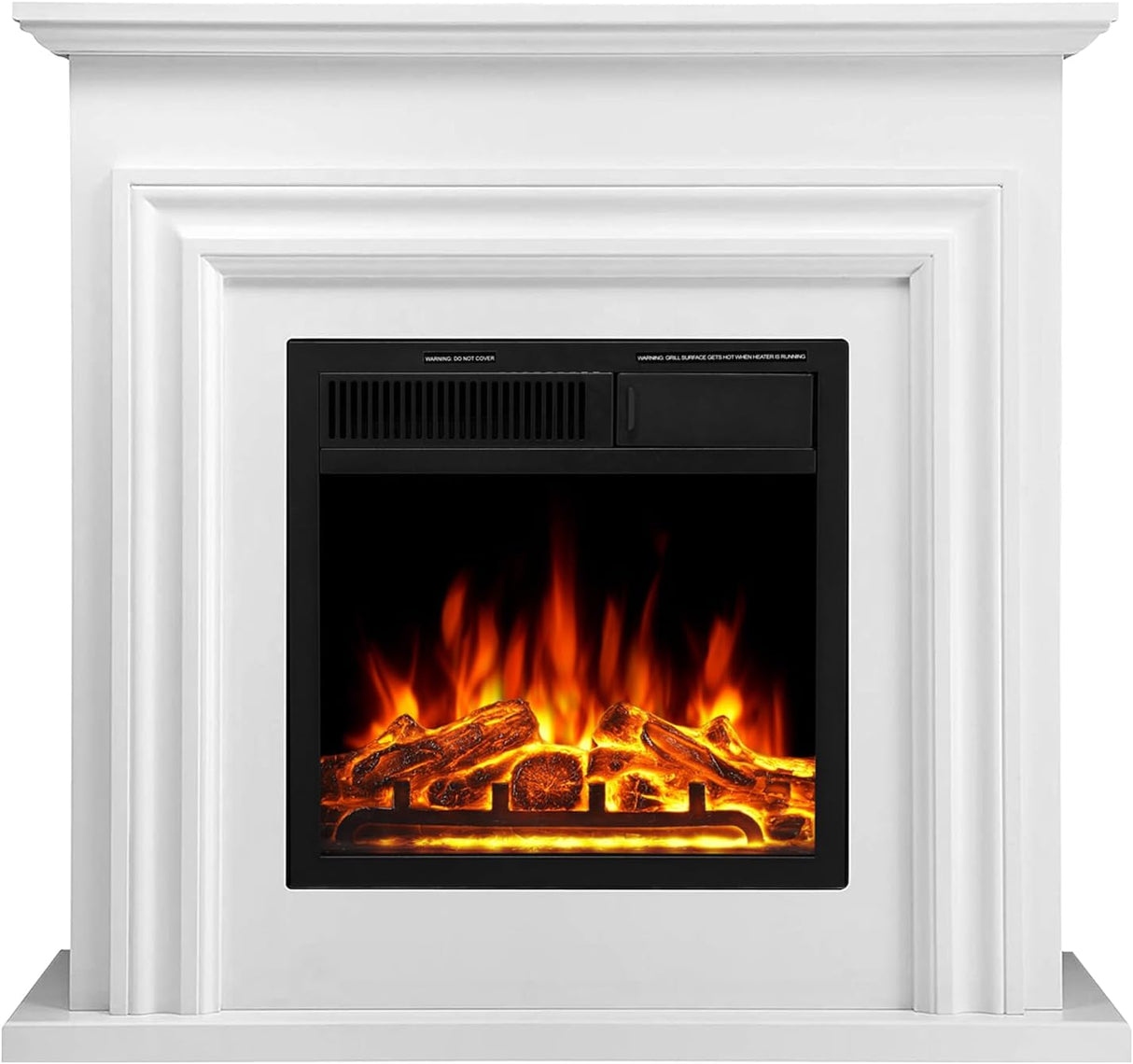 36 Inch Electric Fireplace Mantel Wooden Surround Firebox M1804