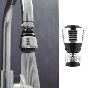 360 Degree Kitchen Sink Tap Faucet Extender, Universal Stainless Steel Faucet Extender with Flexible Swivel Tap Aerator Hose, 2 Water Outlet Modes, Faucet Extender Water Saving Bathroom Kitchen Accessories