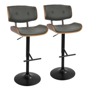 Lombardi - Mid Century Modern Adjustable Barstool by Couch.com