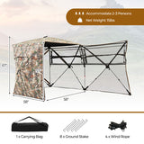 360 ° One Way See Through Hunting Blind Ground Blind with Portable Carrying Bag
