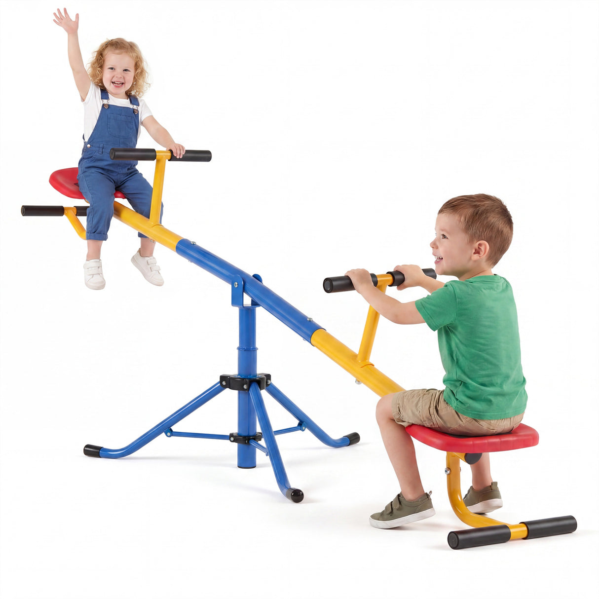360 °Rotation Kids Seesaw Swivel Teeter Totter Playground Equipment
