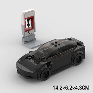A Tesla Toy Car Piece-together Model Benefits Intelligence