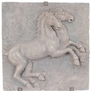 29" X 5" Gray Resin Wall Decor