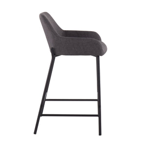 Daniella - Industrial Fixed Height Counter Stool (Set of 2) by Couch.com