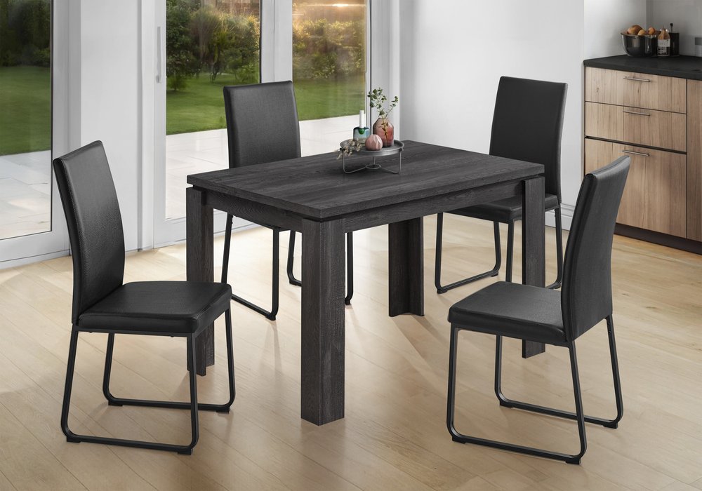 47" Black Dining Table
