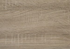 Set of Three 36" Taupe Coffee Table With Shelf