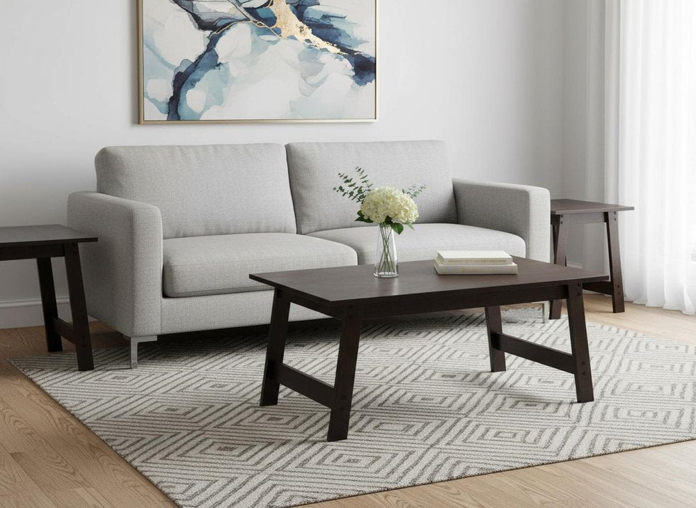 Set of Three 36" Espresso Coffee Table