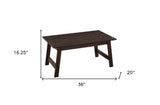Set of Three 36" Espresso Coffee Table