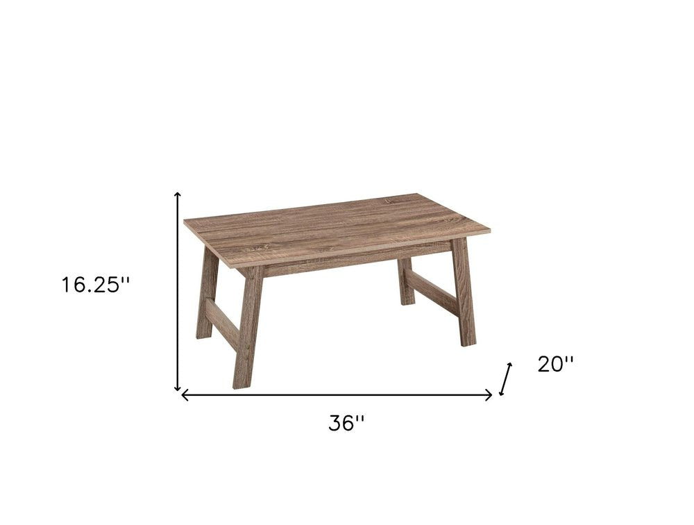 Set of Three 36" Taupe Coffee Table