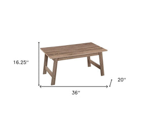 Set of Three 36" Taupe Coffee Table