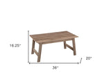 Set of Three 36" Taupe Coffee Table