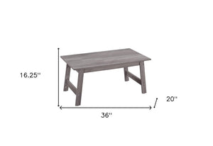 Set of Three 36" Gray Coffee Table