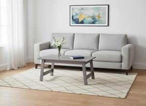 Set of Three 36" Gray Coffee Table