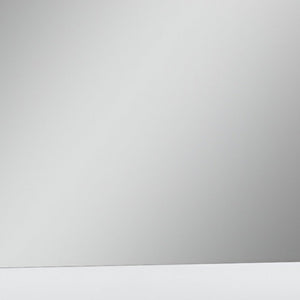 45" White Wood Framed Mounted Dresser Mirror