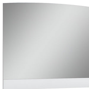 45" White Wood Framed Mounted Dresser Mirror