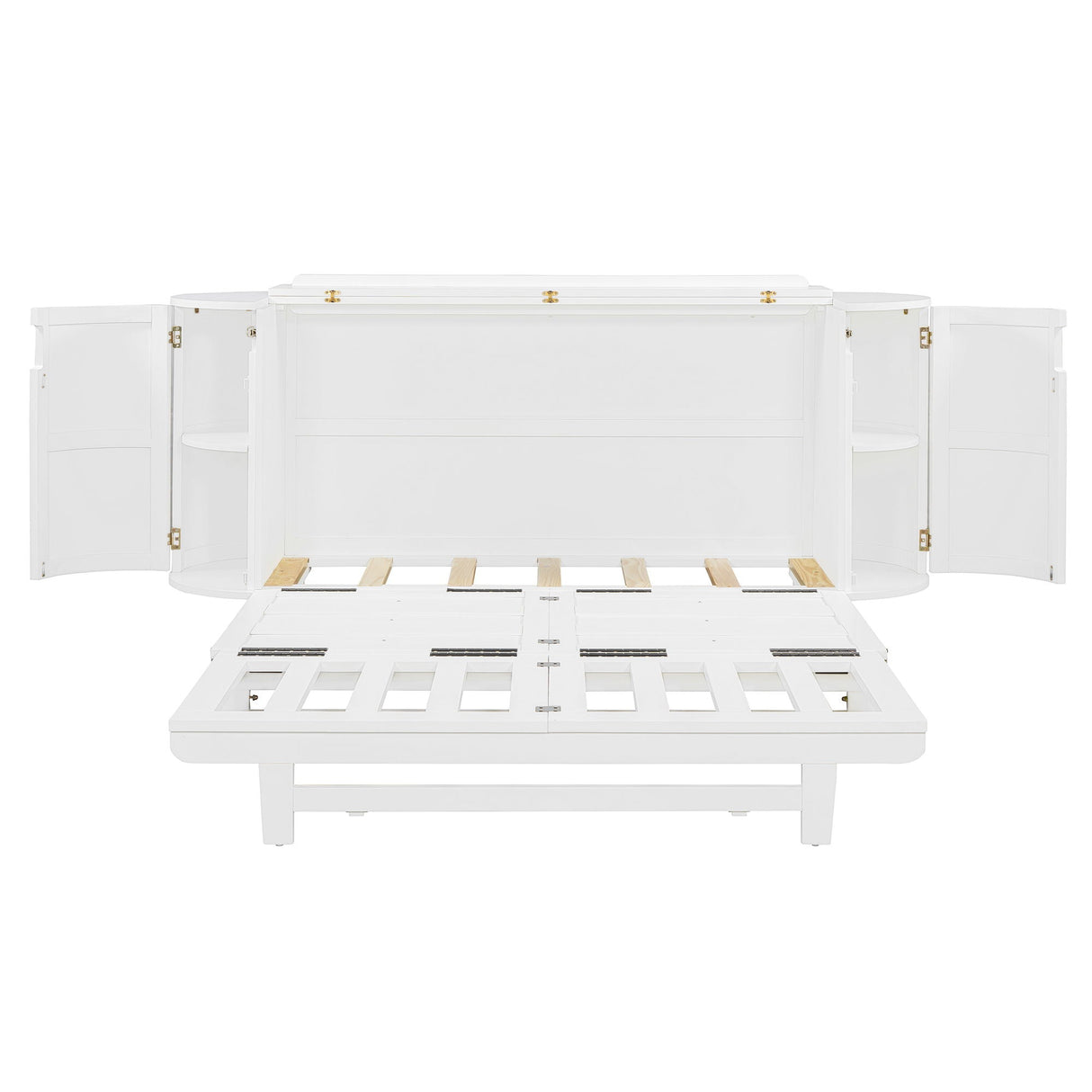 Murphy Bed With Hidden Storage & Modern Woven Design by Couch.com