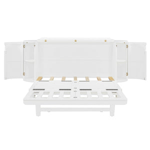 Murphy Bed With Hidden Storage & Modern Woven Design by Couch.com