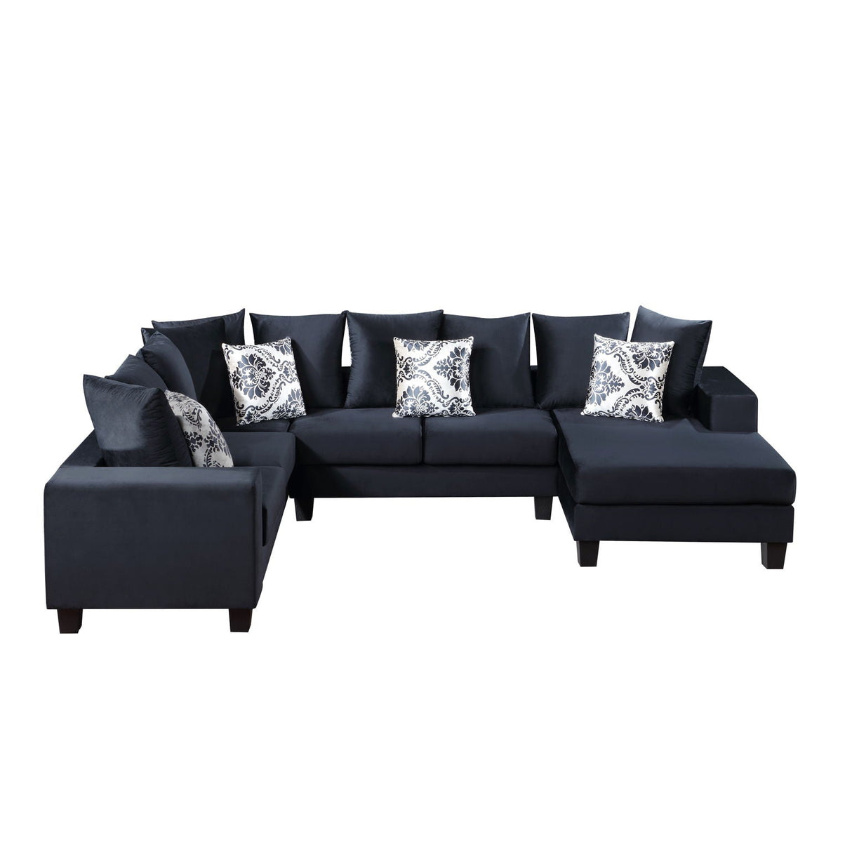 Modern U Shape Sectional Sofa Corner Couch With Lots Of Pillows Included, Elegant And Functional by Couch.com
