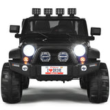 12V 2-Seater Ride on Car Truck with Remote Control and Storage Room-White