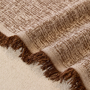 Natural Textured Linen Couch Cover, Breathable & Hypoallergenic Furniture Protector