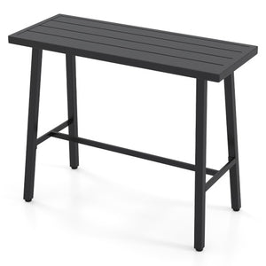 36 Inches Patio Counter Height Bar Table with Adjustable Foot Pads